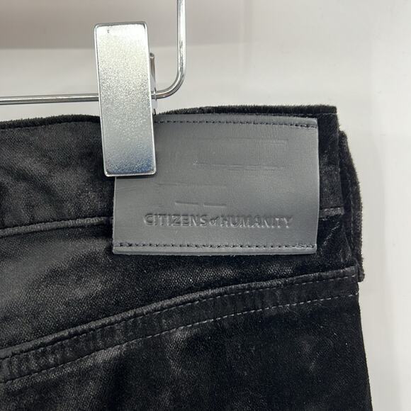 Citizens of Humanity Isola Cropped Velvet Boot Jeans - Black - 31 - NWT - Picture 7 of 10